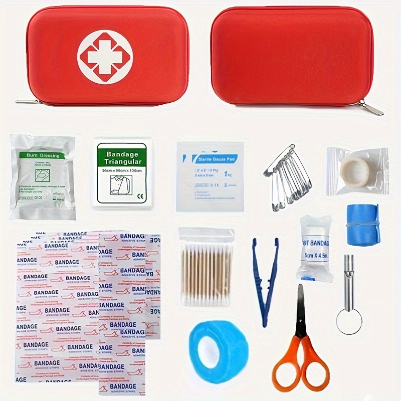 Portable Universal First Aid Kit Home/school/outdoor - Temu