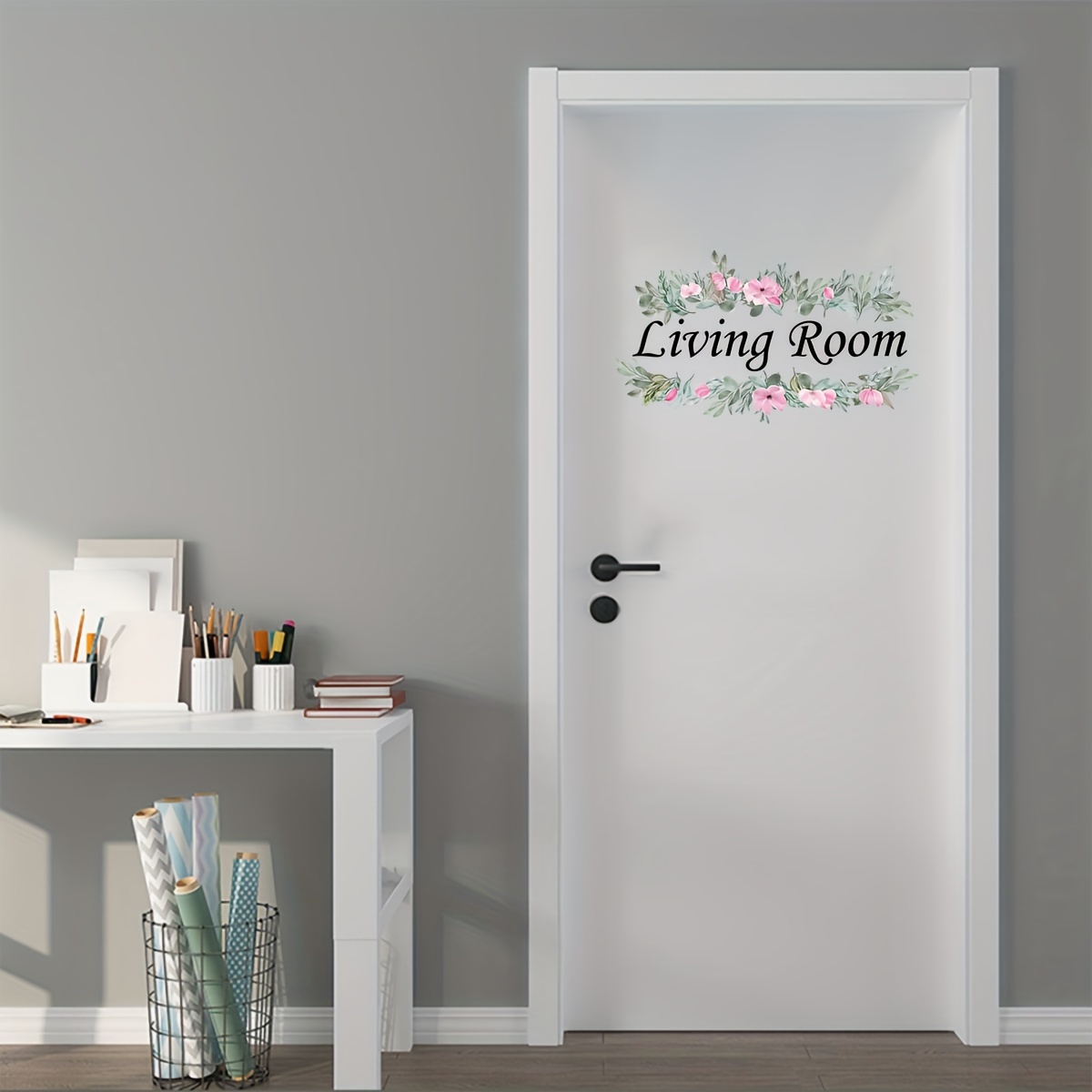 1pc English Slogan Wall Sticker - Made Of Pvc, Removable And Self-adhesive, Suitable For Decorating Living Rooms And Doors