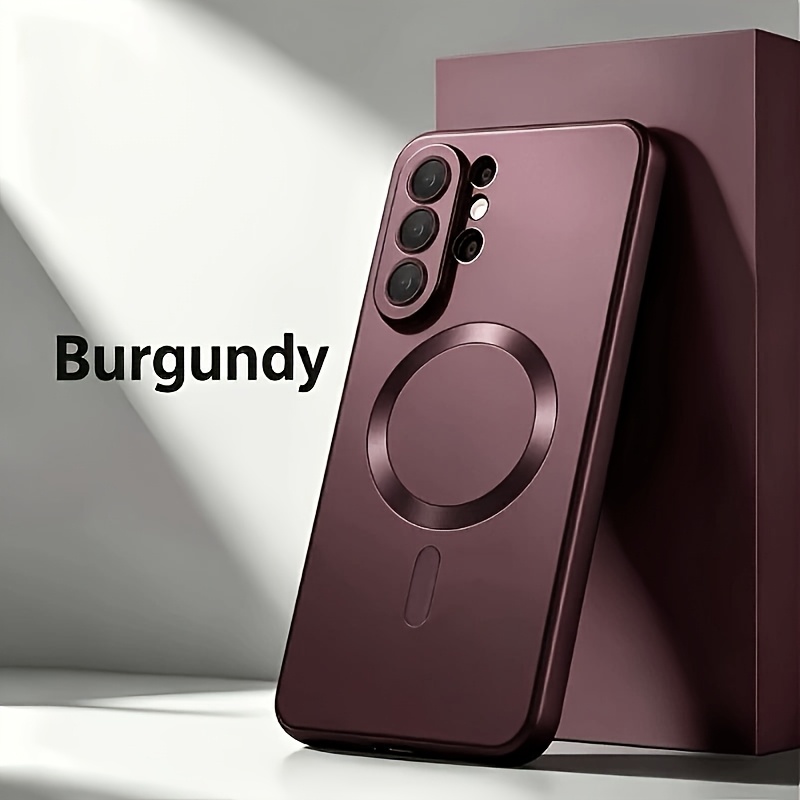TEMU Phone Case: Luxury Magnetic Wireless Charging Matte Shockproof Soft Phone Case Suitable For Suitable For Galaxy S26 Ultra S26 Plus S26 S25 S24
