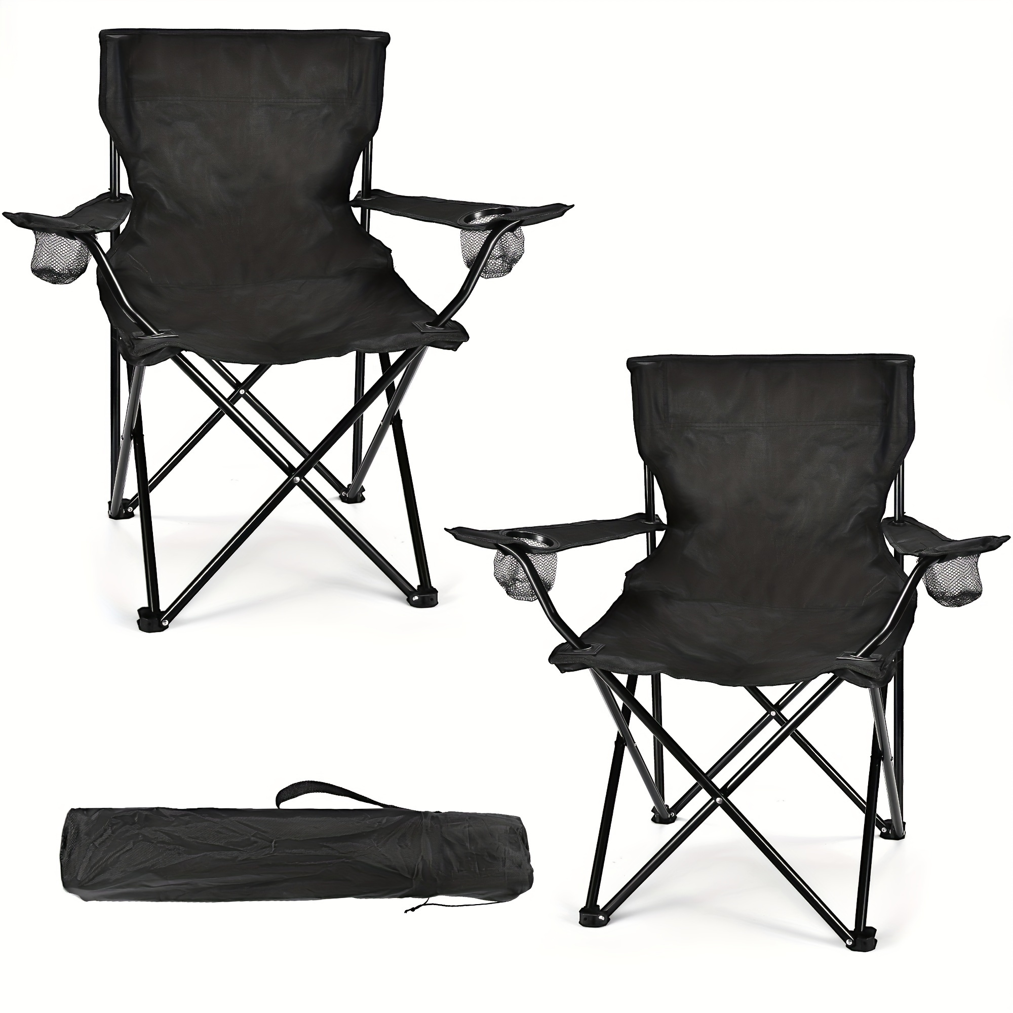 

2 Camping Chairs - And Supportive Chairs For Teenagers And - , , And Portable - For Camping, , , And Picnics - Bag