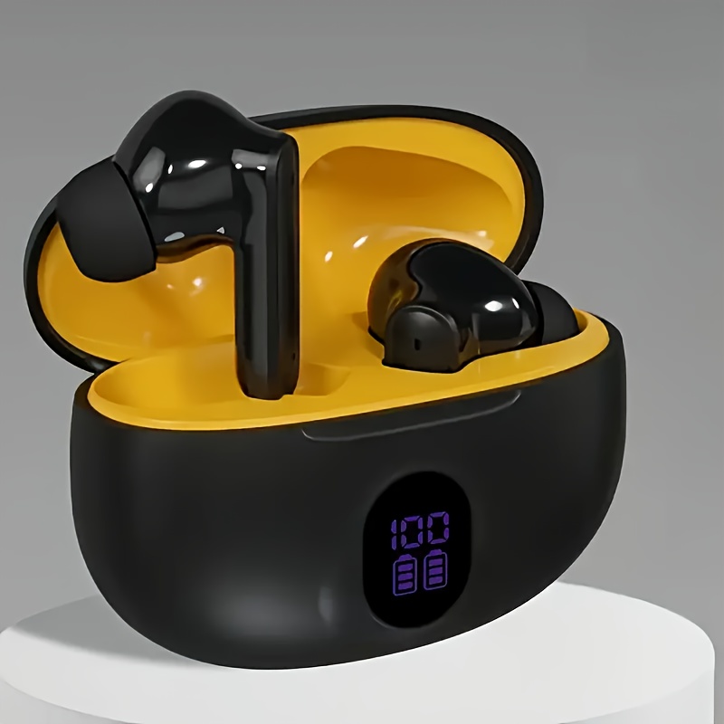 JZ-889 Portable Wireless In-Ear Sleep Headphones, LED Display Charging Case, Monitor Battery Level in Real-Time, Long Battery Life, Low Latency, Clear HIFI Stereo Calls, Suitable for Daily Use, Commuting, Studying, Sleeping, And Exercising.