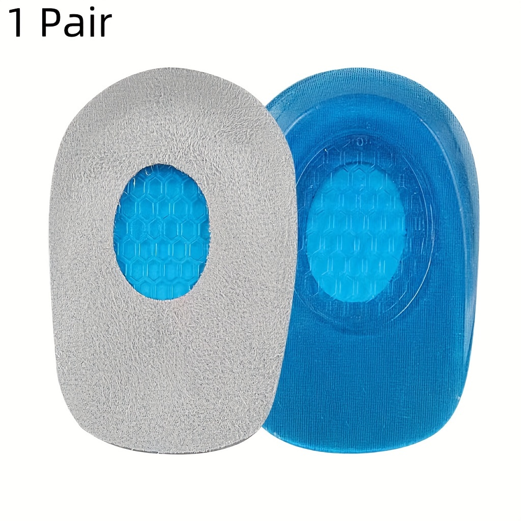 TEMU 1 Paire de Coussinets de Talon , Coussinets de Gel Sportifs Transparents, Coussinets de Talon de U, Coussinets de Talon Demi-Taille en PU,