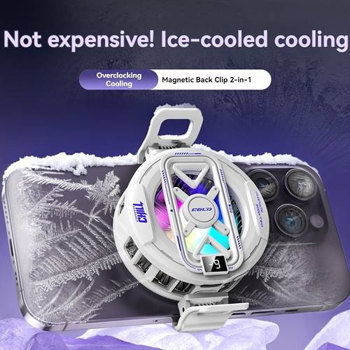 nueva refrigeración magnética de semiconductor con pantalla de , radiador de disipación rápida de para teléfonos, juegos y tabletas,