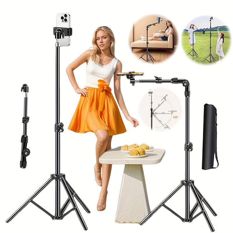 A Versatile Overhead Shooting Stand, A Universal Adjustable Tripod That Rotated And Height Adjusted. It Features A Flexible Gooseneck For Shooting From , Making It Ideal For Video Recording, Selfies