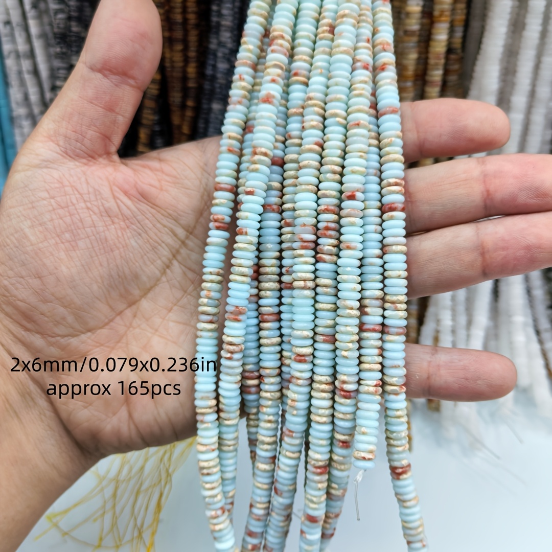 TEMU 2×6mm Natural Shoushan Stone Abacus Bead Spacers, From Natural Stone. Featuring And Elegant Color With A Fine, Warm, And Smooth Texture. The