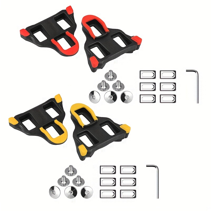 

1pair Bicycle Pedal Cleats, Bike Cleats Cycling Shoes Cleats, Bike Shoe Cleats For Road And Indoor Cycling Shoes