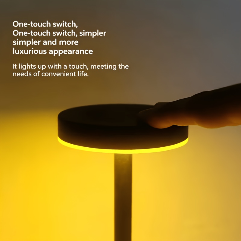 LED Desk Lamp with Three-Color Dimmable Touch Control