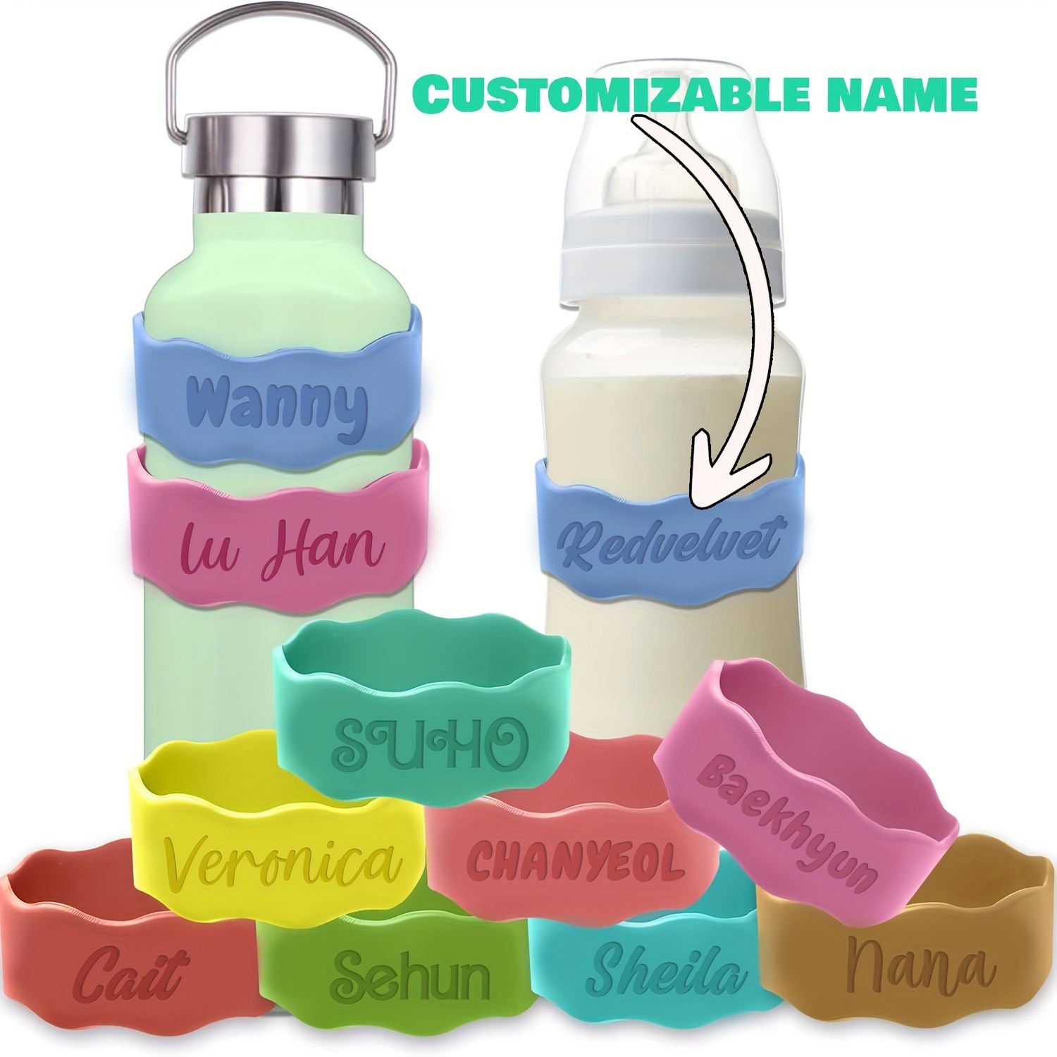 

& Cup Labels - , Reusable For ' Bottles, For Boys & , For & Summer Camps