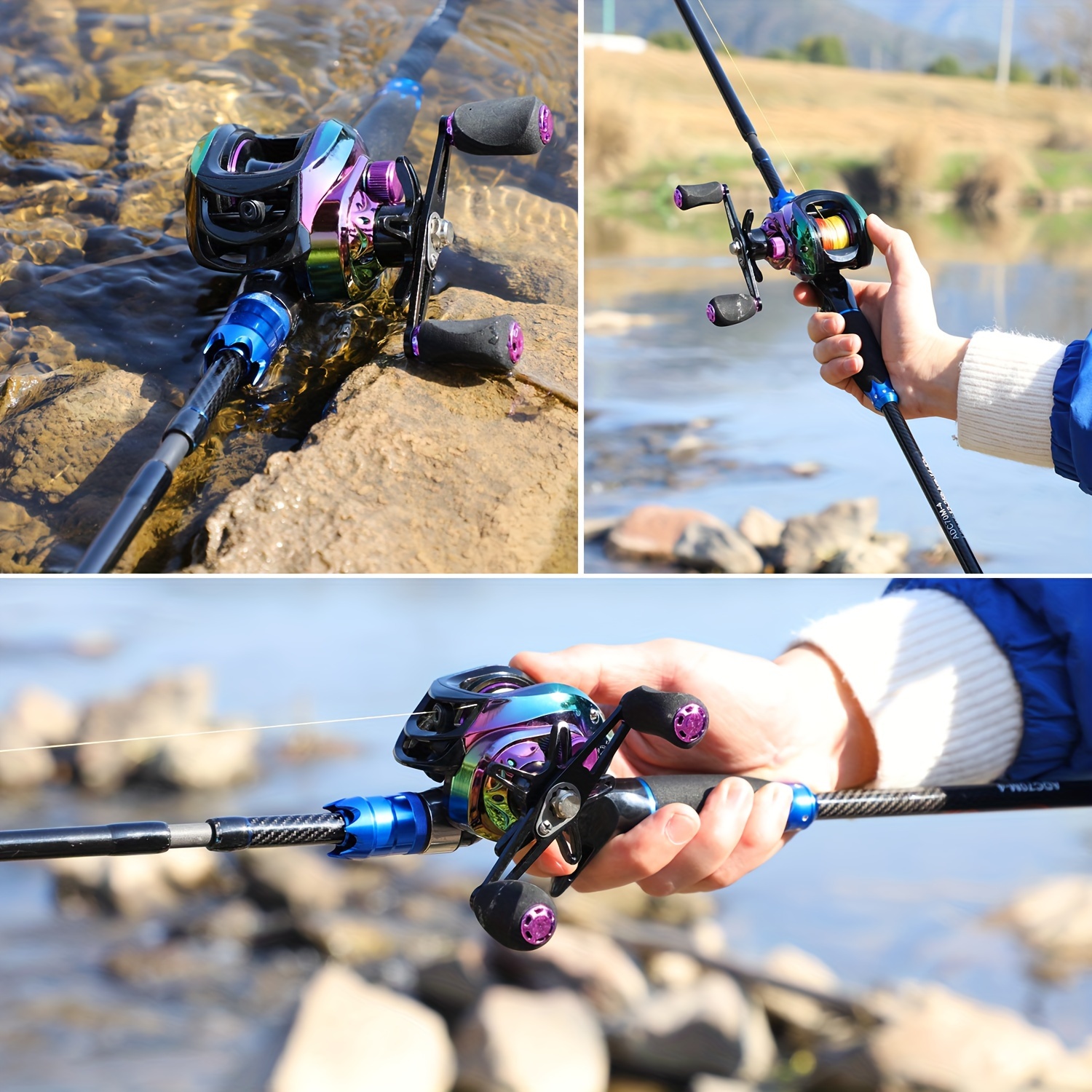 fishing rod reel combo 12 25 8m 9ft pc Temu