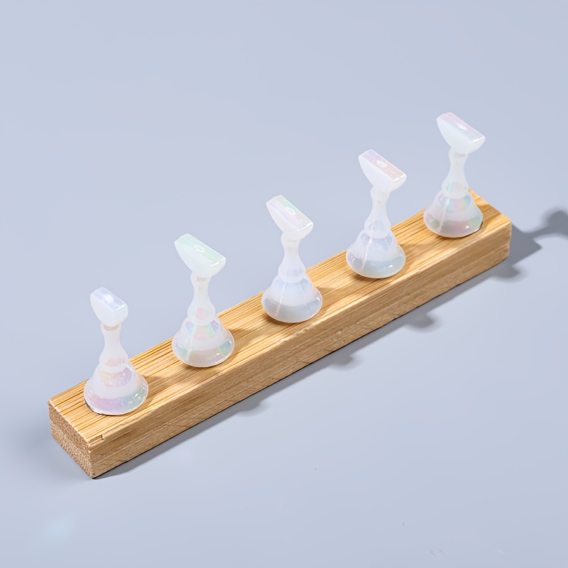 TEMU 1 Set Sweet /korean Nail Practice Holder Tool Kit With Tip Stand & Display Stand Suitable For Beginners, False Nail Art Training, Professional