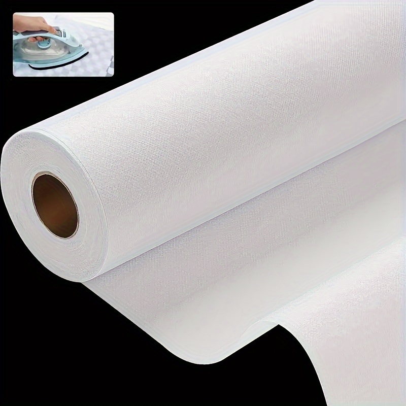 

Medium Weight White Fusible Interfacing - 11.63" X 10yd/9.14m - Sewable, Ironable, Washable - Perfect For Crafts, Bags, Home Decor & Diy Projects