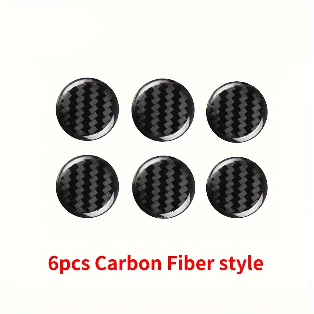 6pcs 20mm Black Car Door Lock Keyhole Protector Stickers Trim Cover Accessories Stickers Decorate