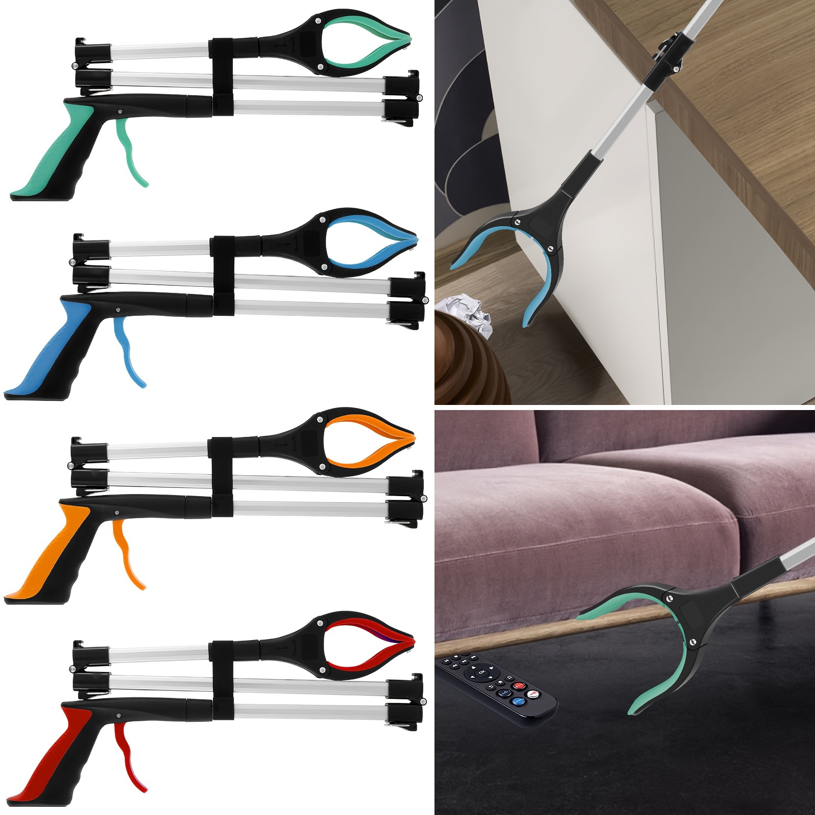 

Litter Picker Grabber Stick Handy Grabber For Disabled Foldable Litter Grabber With Non-slip Portable Grabber Pickup Tool Grabber Reaching Aid For Elderly Indoor Outdoor 43in Grabber Tool