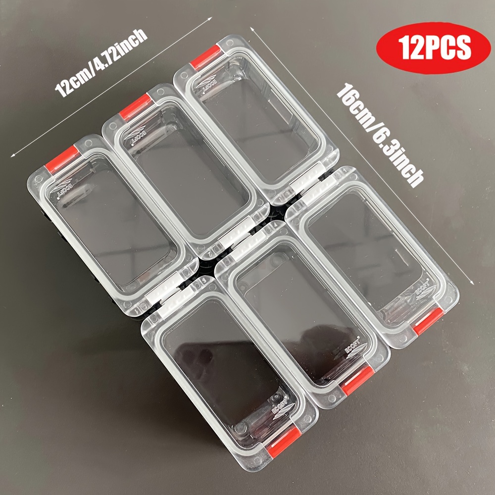 Fishing Waterproof Tackle Box Double-sided Opening and Closing  Multifunctional Box Four-color Lock Buckle Slot Storage - AliExpress