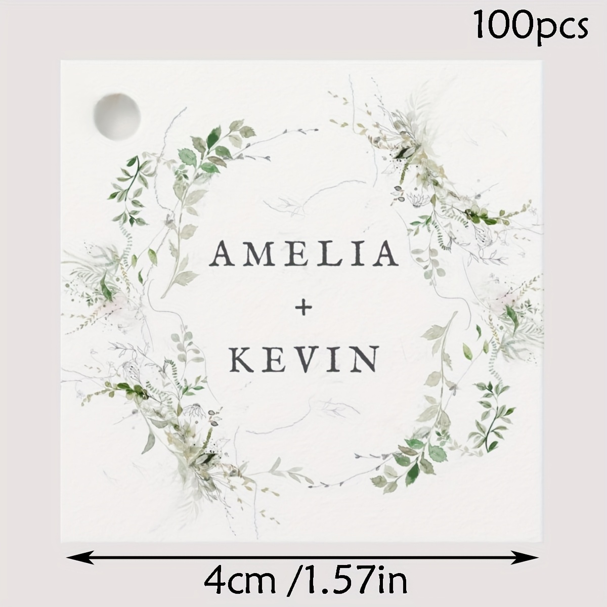 TEMU Custom 100pcs Wedding Favor Tags, Personalized Thank You Gift Labels, For Weddings, Birthdays, Bridal Shower Gifts