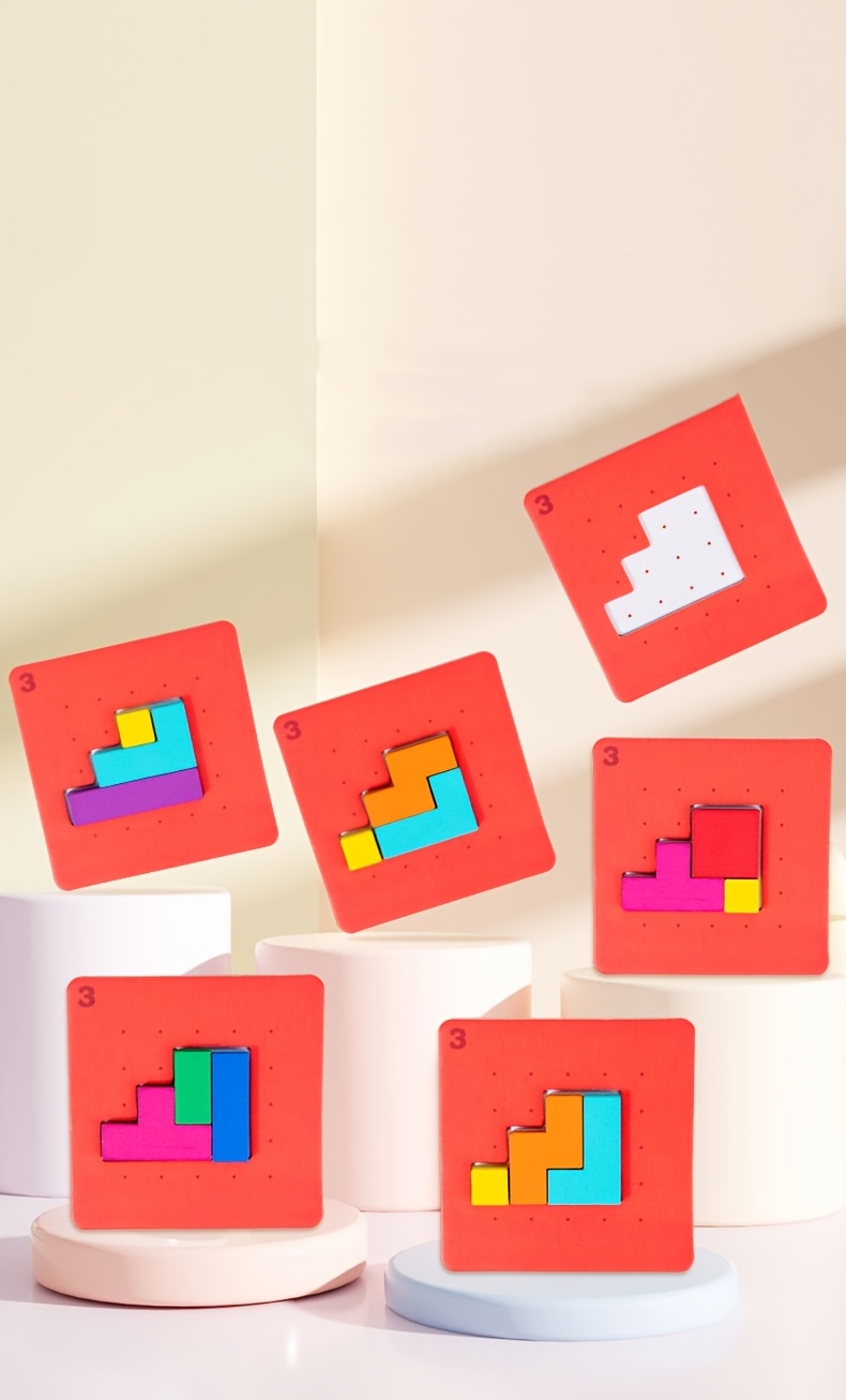 Geometric Shape Puzzle Toy, an Interactive Tabletop Game for Quick Play, Perfect As a Christmas Gift.