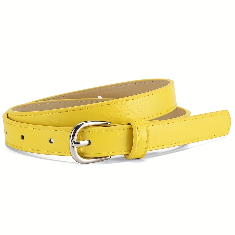 Colorful Faux Leather Belt for Jeans