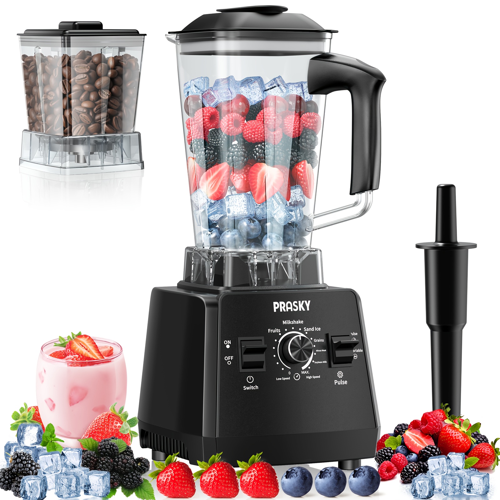 Professional Food Processor Blender, Smoothies Blender, Max.2400W... product image 9