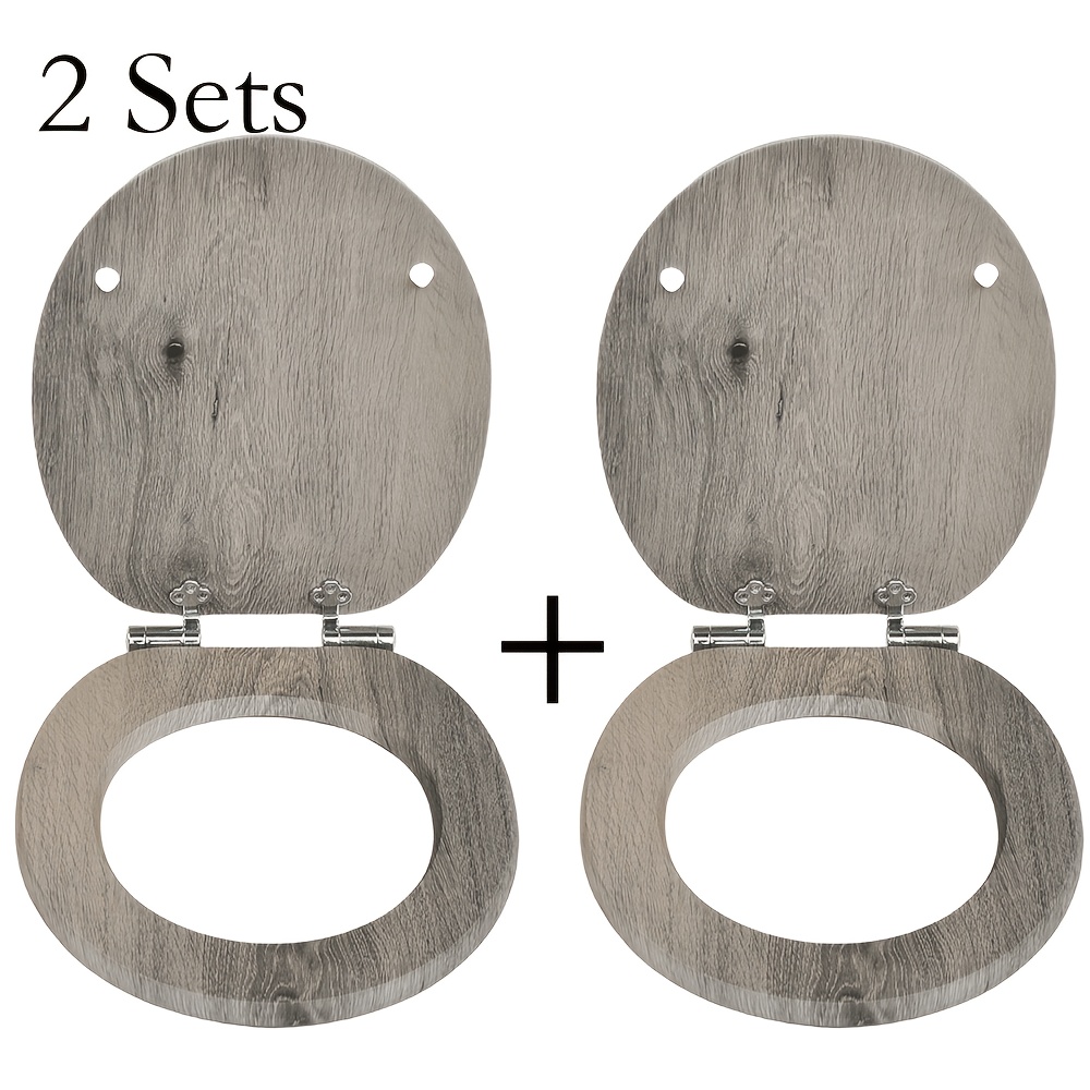 Image of More! Sinobath High-quality Toilet Seat With Mechanism, Mdf , And Pvc Coating (wood).