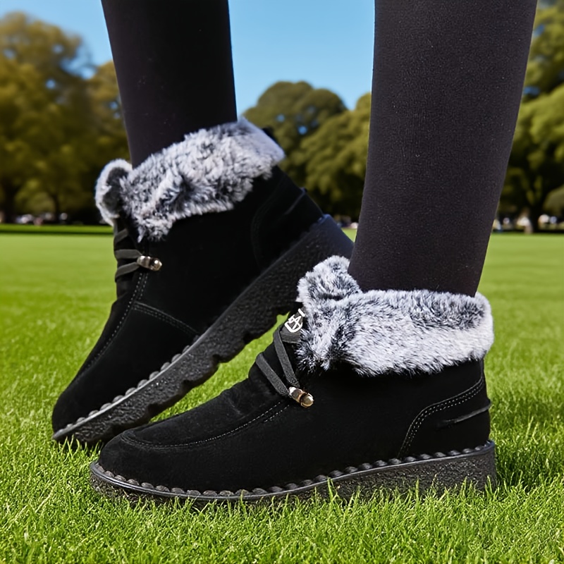 chaussures d'hiver femmes bottes neige doublées en Temu Canada