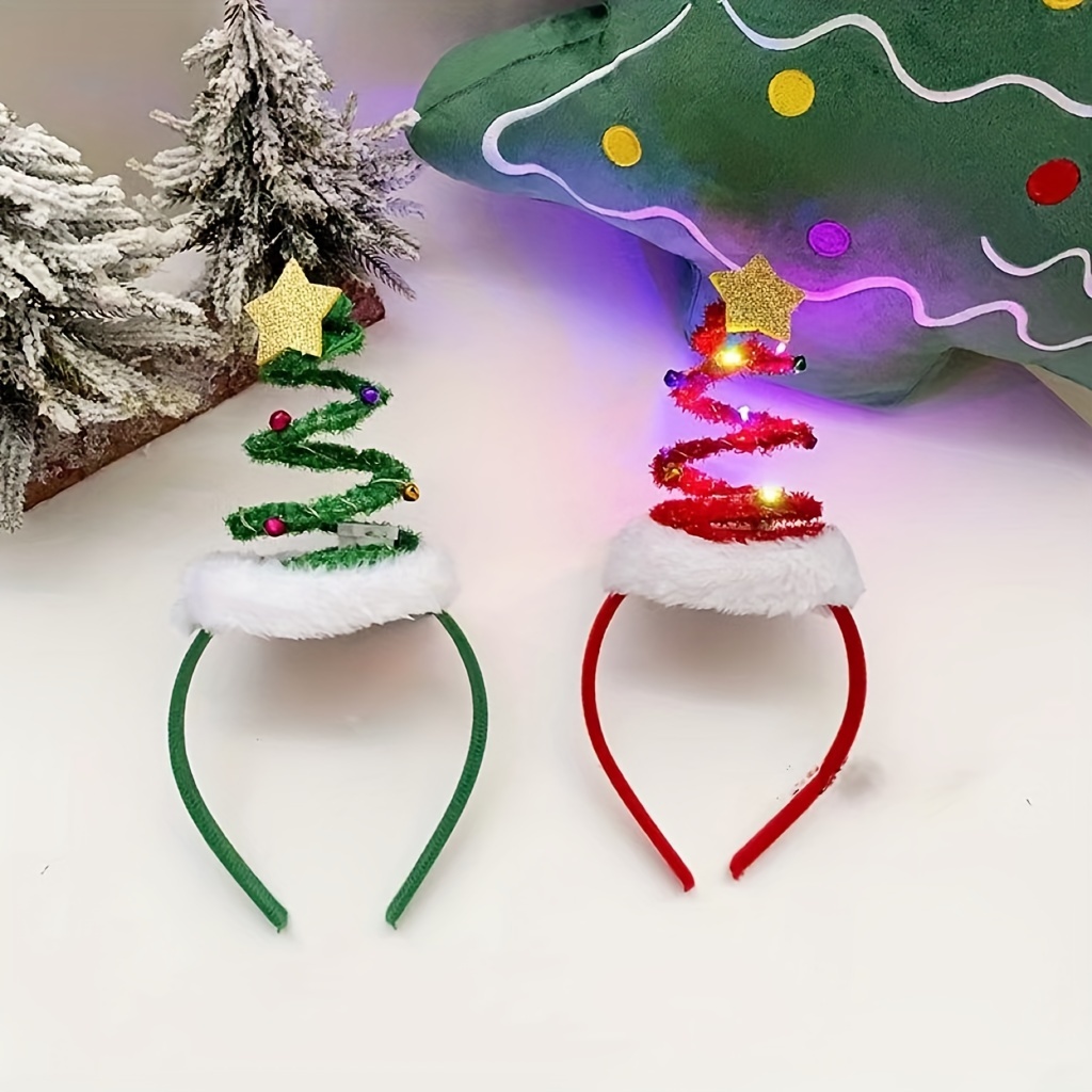 

Christmas Tree Set, & Plastic Hairbands, Matching , , Decorations, For -up Accessories For And