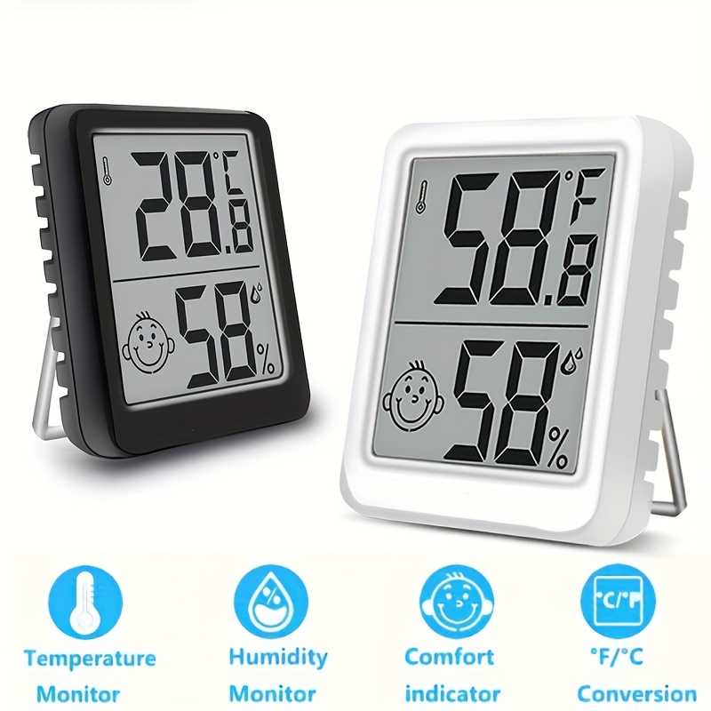 Digital Thermometer Hygrometer Calendar Household - Temu