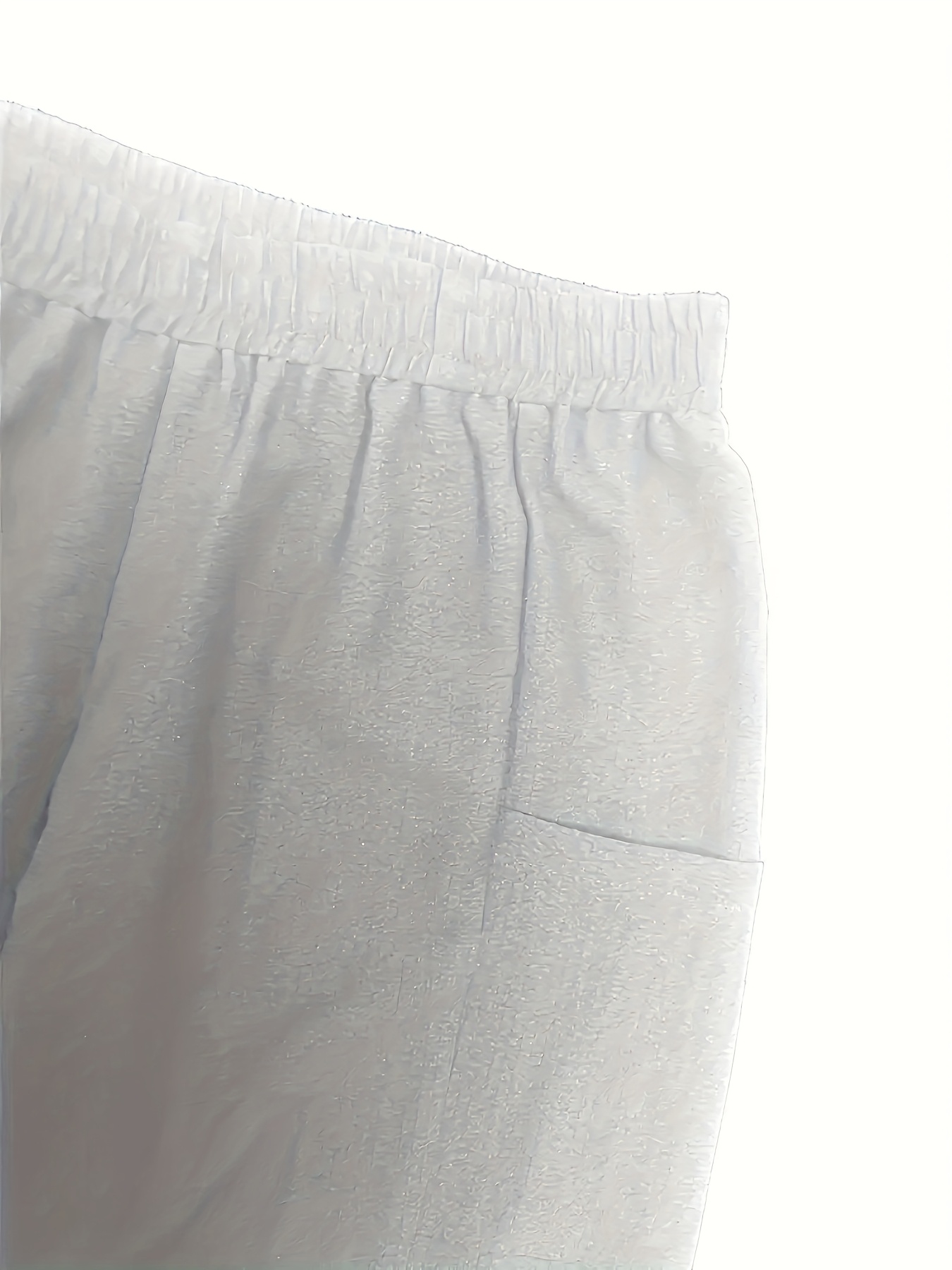 Plus Size - Women'S Plus Size Elegant Solid Color Wide-Leg Pants - Non-Stretch Fabric, All-Season Casual Trousers with Pockets, Brown, Comfortable Footwear, Stylish Accessory, Durable Fabric