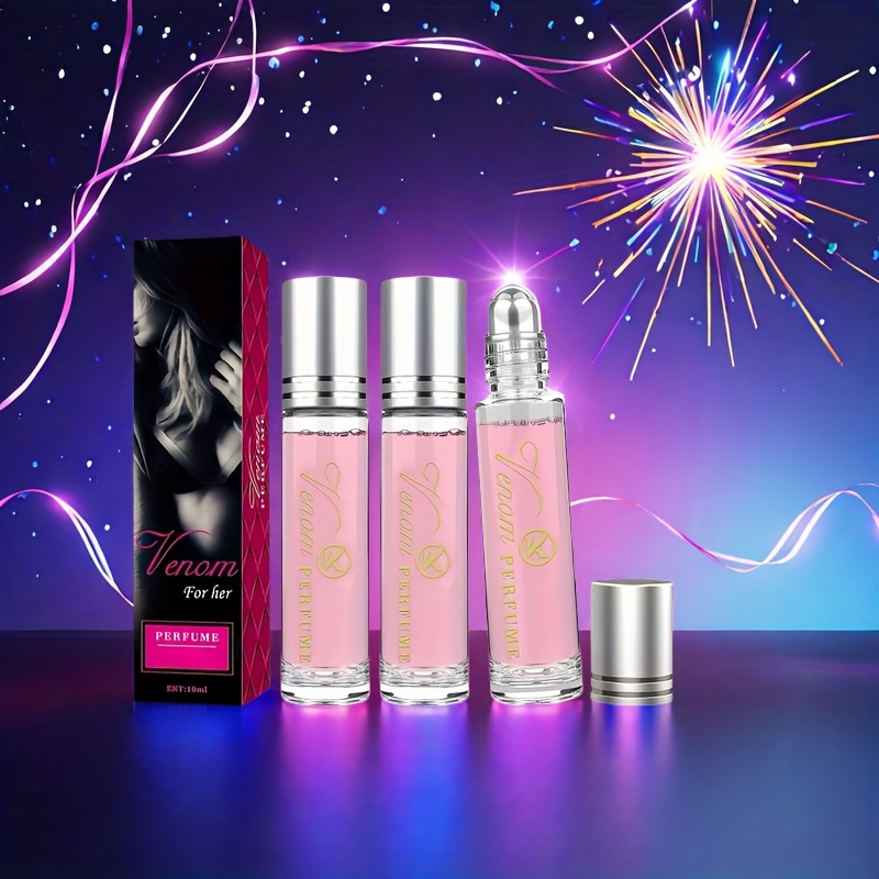 TEMU 3pcs Perfume For Women, Perfume, Portable Fresh Perfume, Perfume For Women, Rollerball Perfume, Long Lasting Fragrance, Source Of Women's ,
