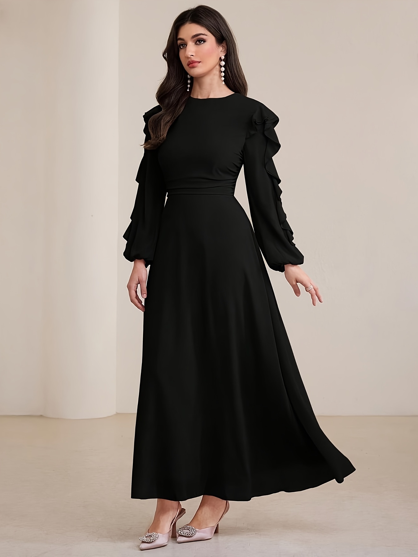 black long dresses sold on Temu United States