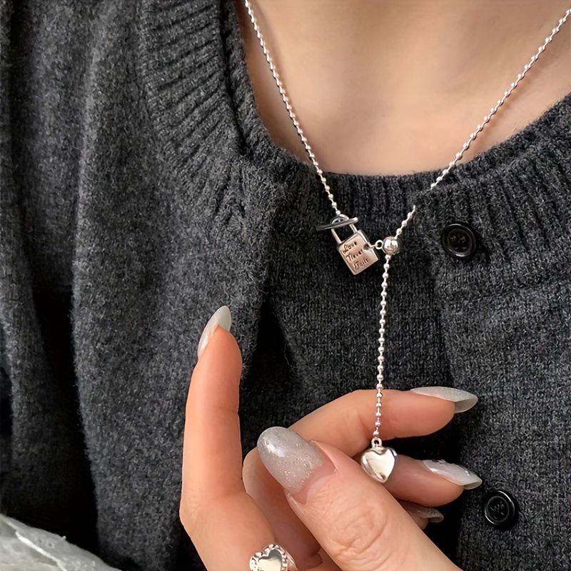 Heart-shaped Lock Necklace, Elegant & Unique Gift