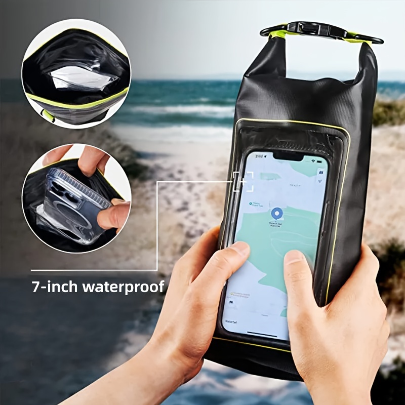 

Dry Bag Touch Screen 2l Waterproof Bag For Trekking Drifting Rafting Surf Kayak, Outdoor Sports Bag Camping Equipment