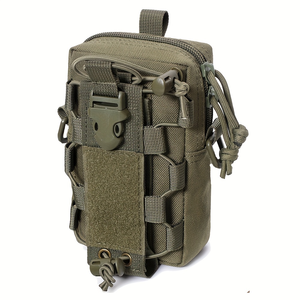 Image of Camping Outdoor Water Bottle Phone Pouch, Multi-functional Molle Pouch, Outdoor Tactical Expansion Phone Pouch, Crossbody Bag, Waist Bag, Empty Pouch