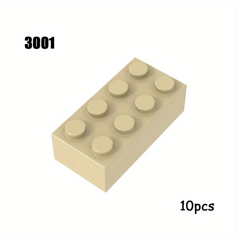 10pcs 2x4 Base Brick Set 3001 for MOC Building Blocks