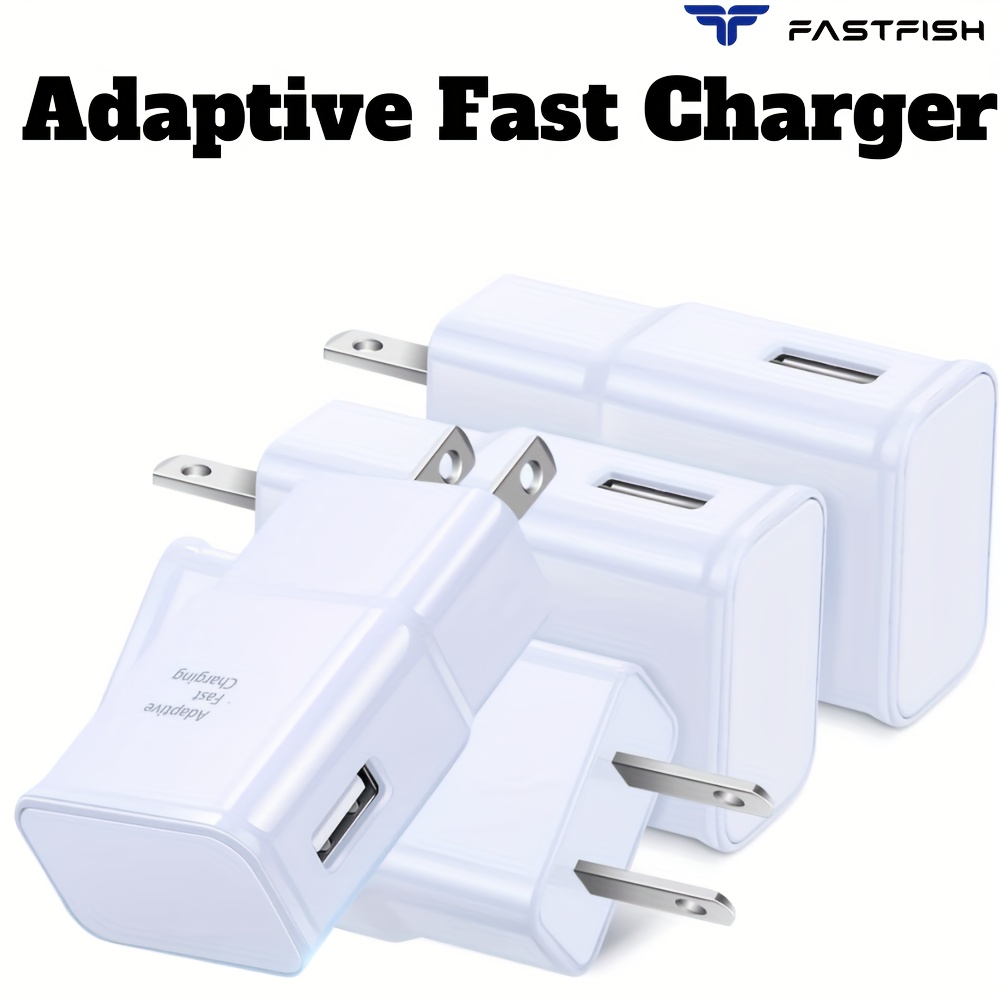 

Fastfish 4x 15w Lot Usb Fast Charger Adapter Plug For Phone