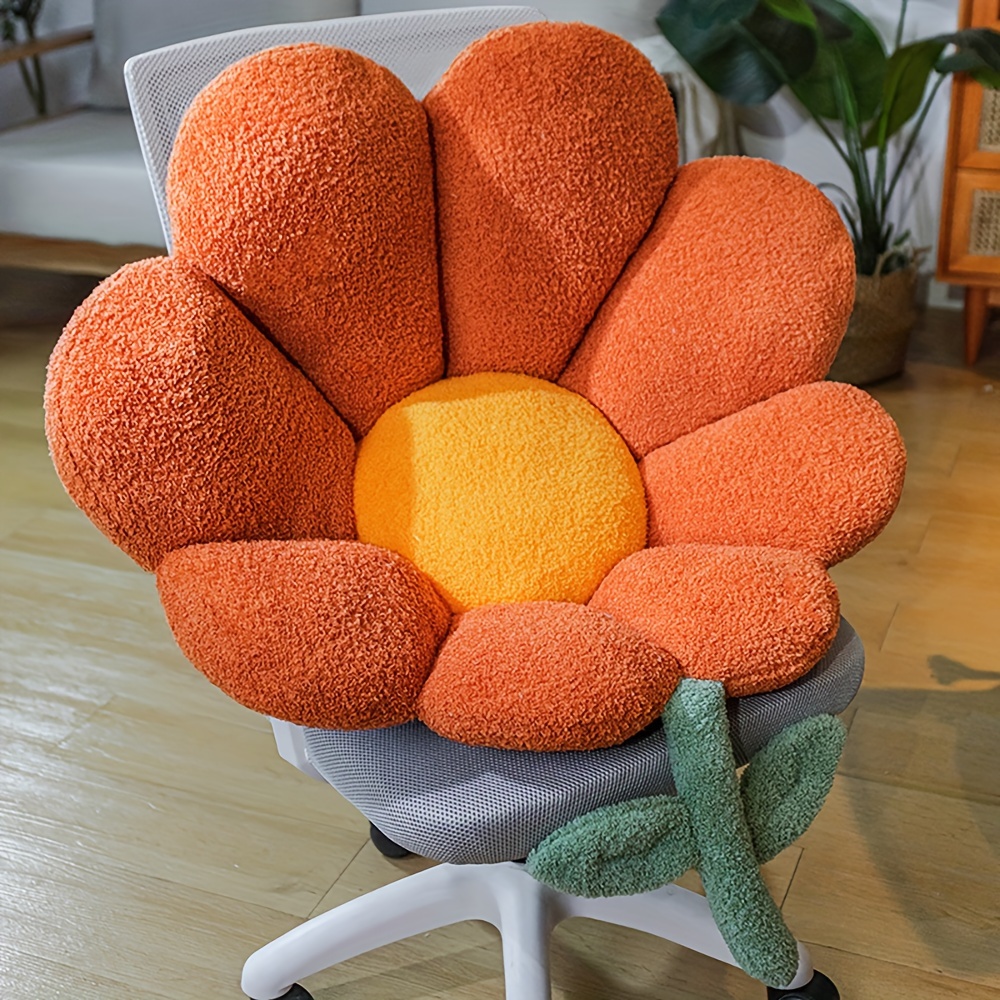 1pc Flower Cushion Pillow Flower Shaped Seat Pads Cute Floor Pillow Cushion Chair Lazy Sofa Flower Throw Pillow For Dormitory Bedroom Living Room Office