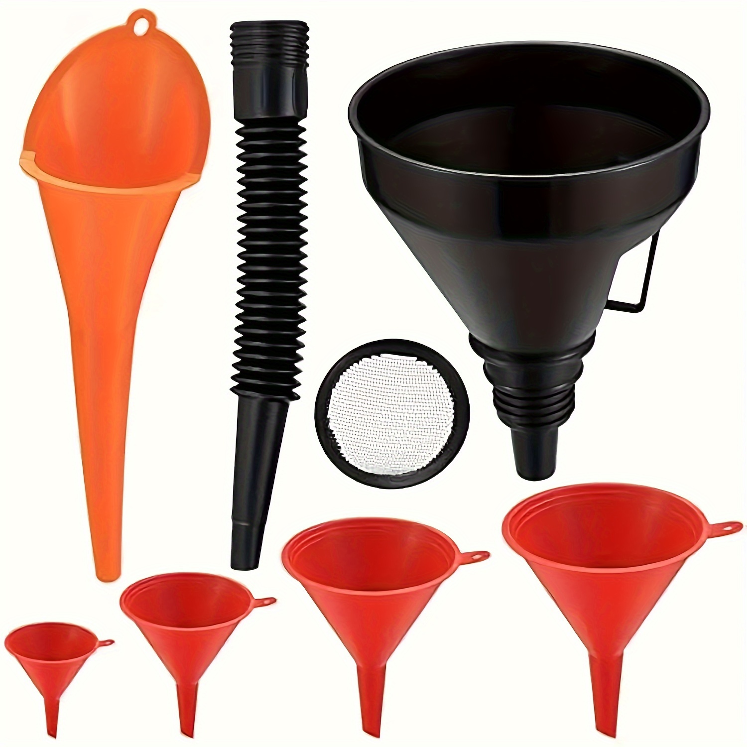 

8pcs/11pcs Car Set, , Plastic Long , , Removable Nozzle And Filter