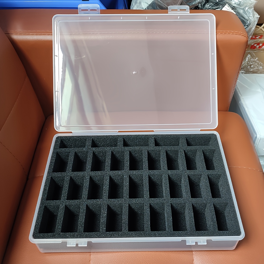TEMU Étui de transport miniature avec plateaux en mousse absorbant les chocs pour figurines