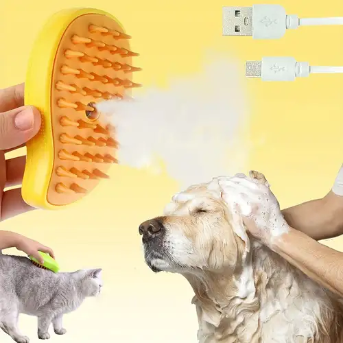 3 In 1 Cat Steamy Brush spazzola autopulente per cani e gatti a vapore per  massaggio