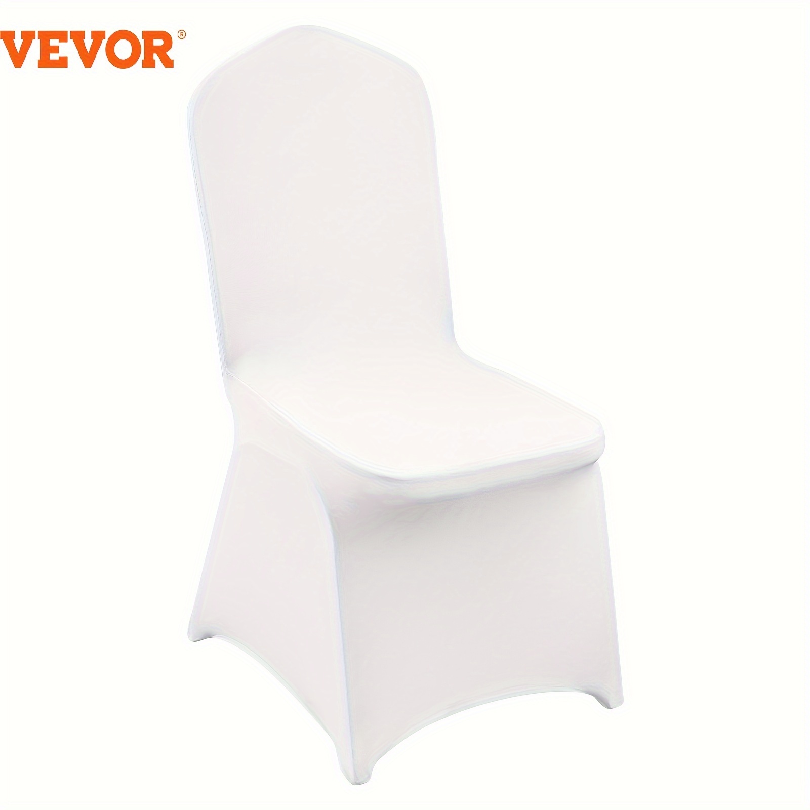 

Vevor 150 Pcs White Chair Covers Polyester Spandex Chair Cover Stretch Slipcovers For Wedding Party Dining Banquet Flat-front Chair Cover