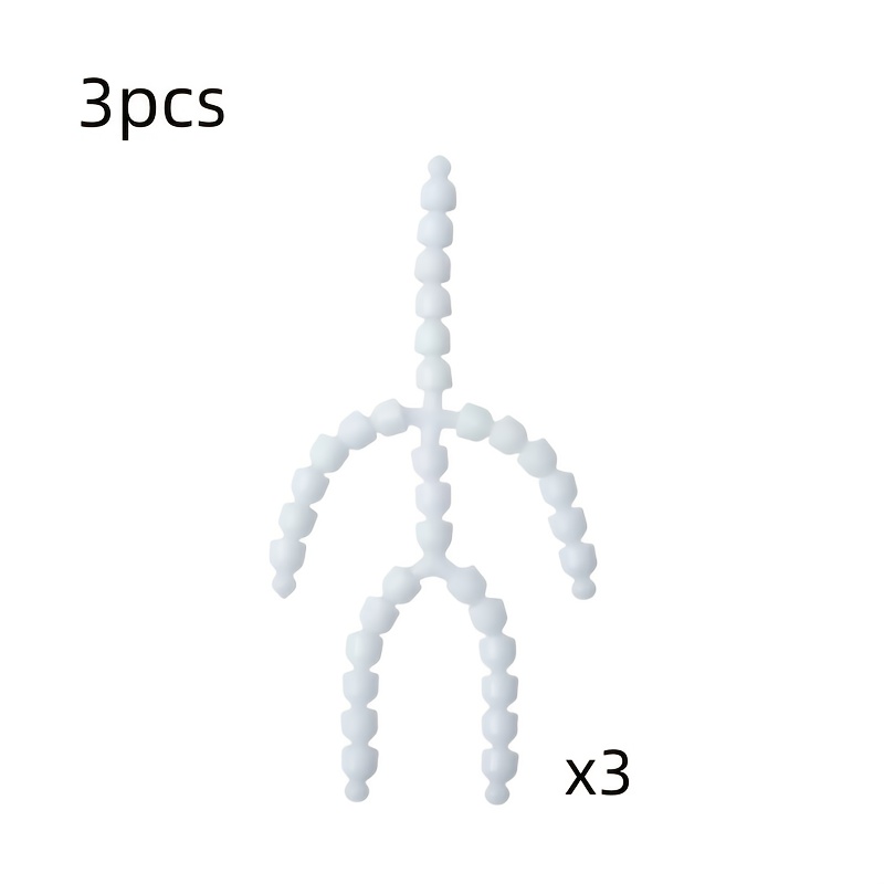 TEMU 3pcs Adjustable Doll Skeleton Set - Suitable For Diy Puppet Body Characters Body Joint Frame Fixation, Doll Making Accessories