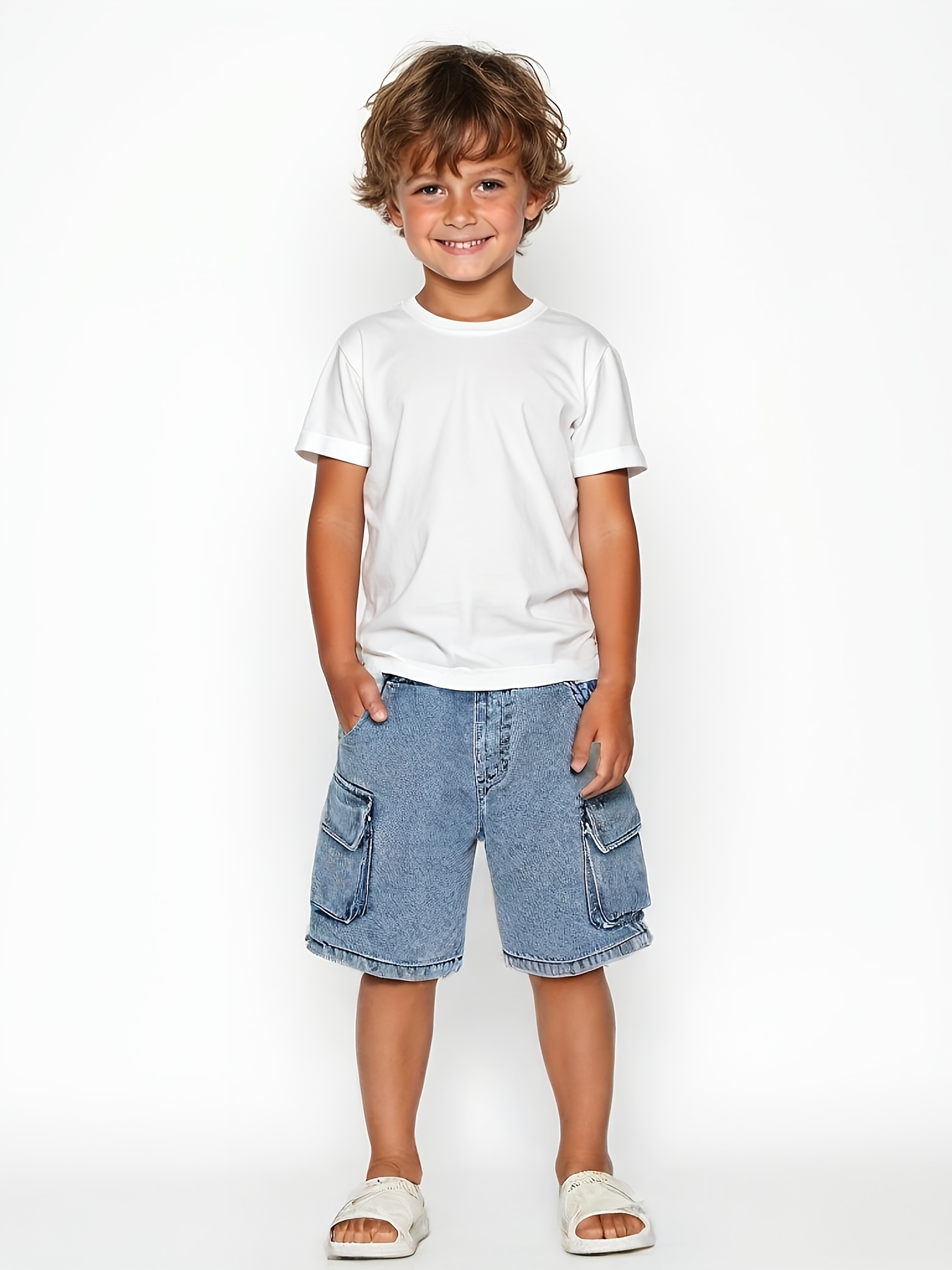stylish comfortable denim shorts boys perfect Temu South Africa