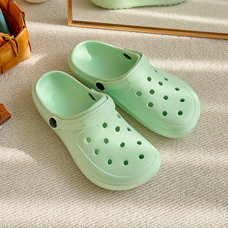 Image of Fashionable Solid Garden Lightweight Soft Sole Home Garden Shoes Comfortable Men's And Women's , Women Shoes