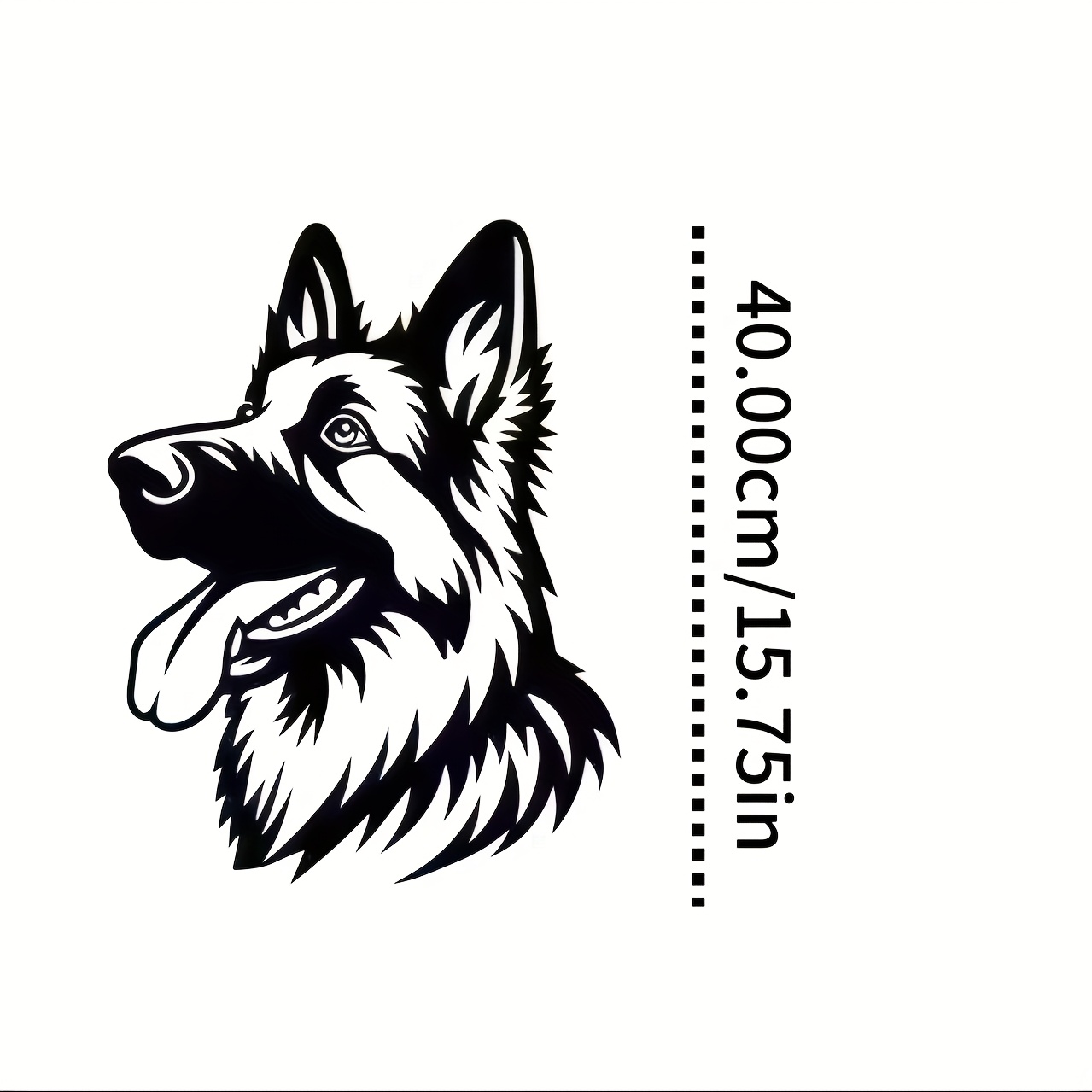 TEMU 1pc Of German Shepherd, Laser Cut, Metal Wall Art Of German Shepherds, Decorations Featuring German Dogs, Home Decor, Scene Decoration, Themed