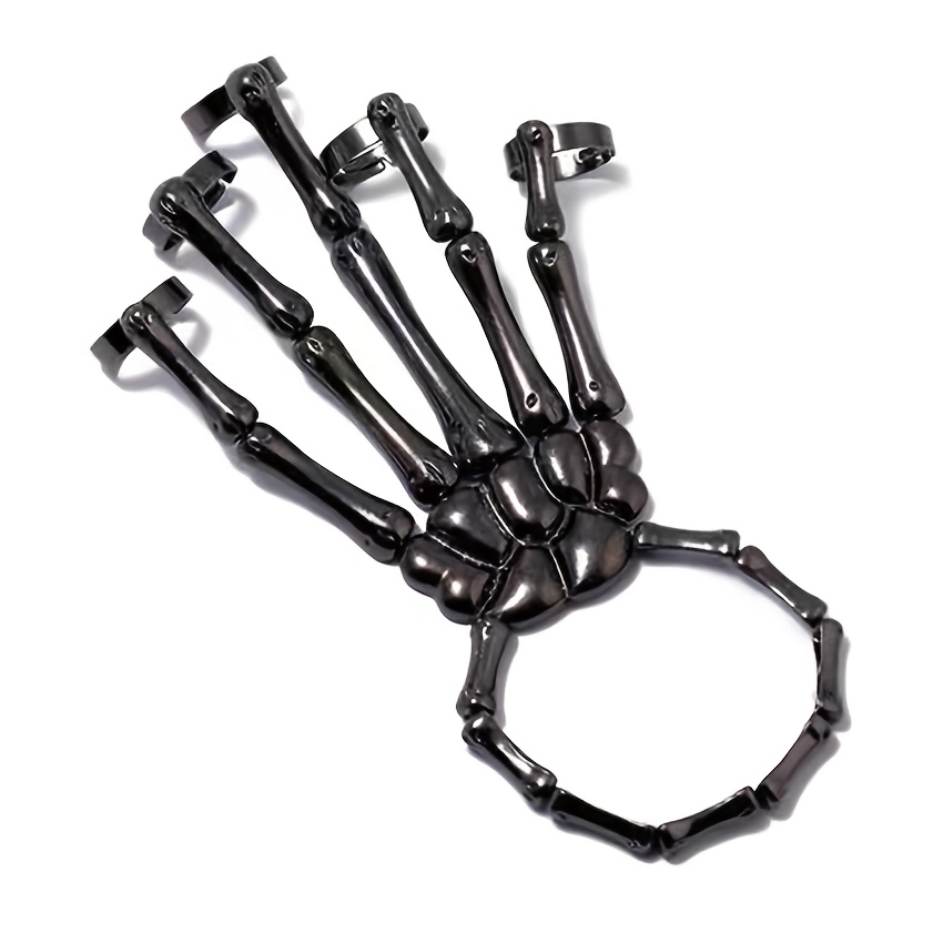 TEMU Pulsera Exoesqueleto, Usada en los Pulgares de Dedos, Accesorio de Terror de Halloween