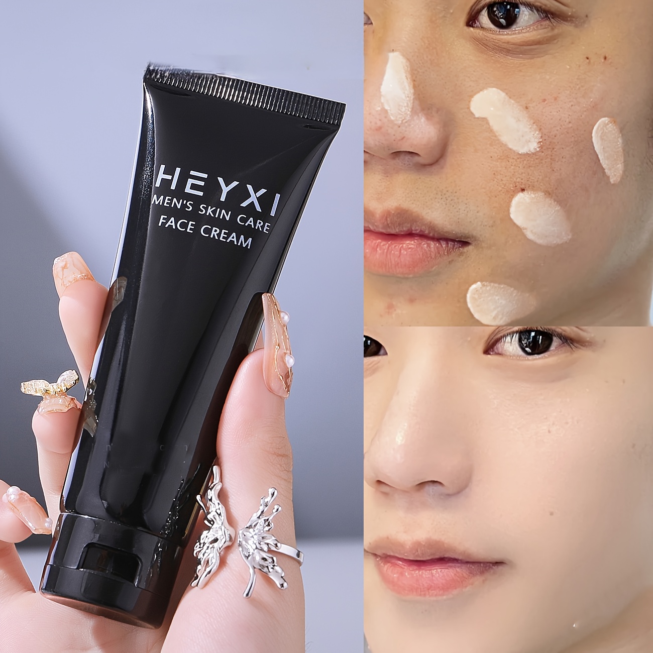

Men's Skin Care Face Toning Cream, 50g Moisturizing Concealer, Skin Tone Balancing, Full Coverage Foundation, Nourishing Bb Cream