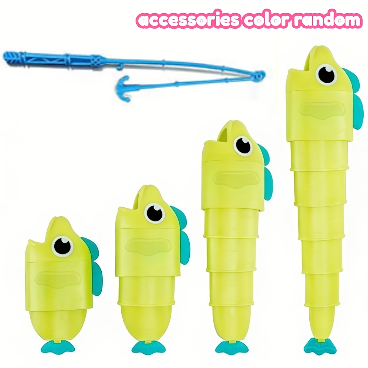 5pcs Puzzle Fishing Toys, Random Accessory Color