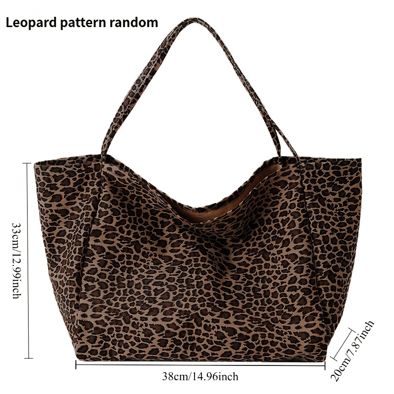 TEMU 2026 Large Capacity Leopard Print Shoulder Bag, Spring/summer New Leopard Print Crossbody Bag Handbag, Fashionable And Lazy Multifunctional