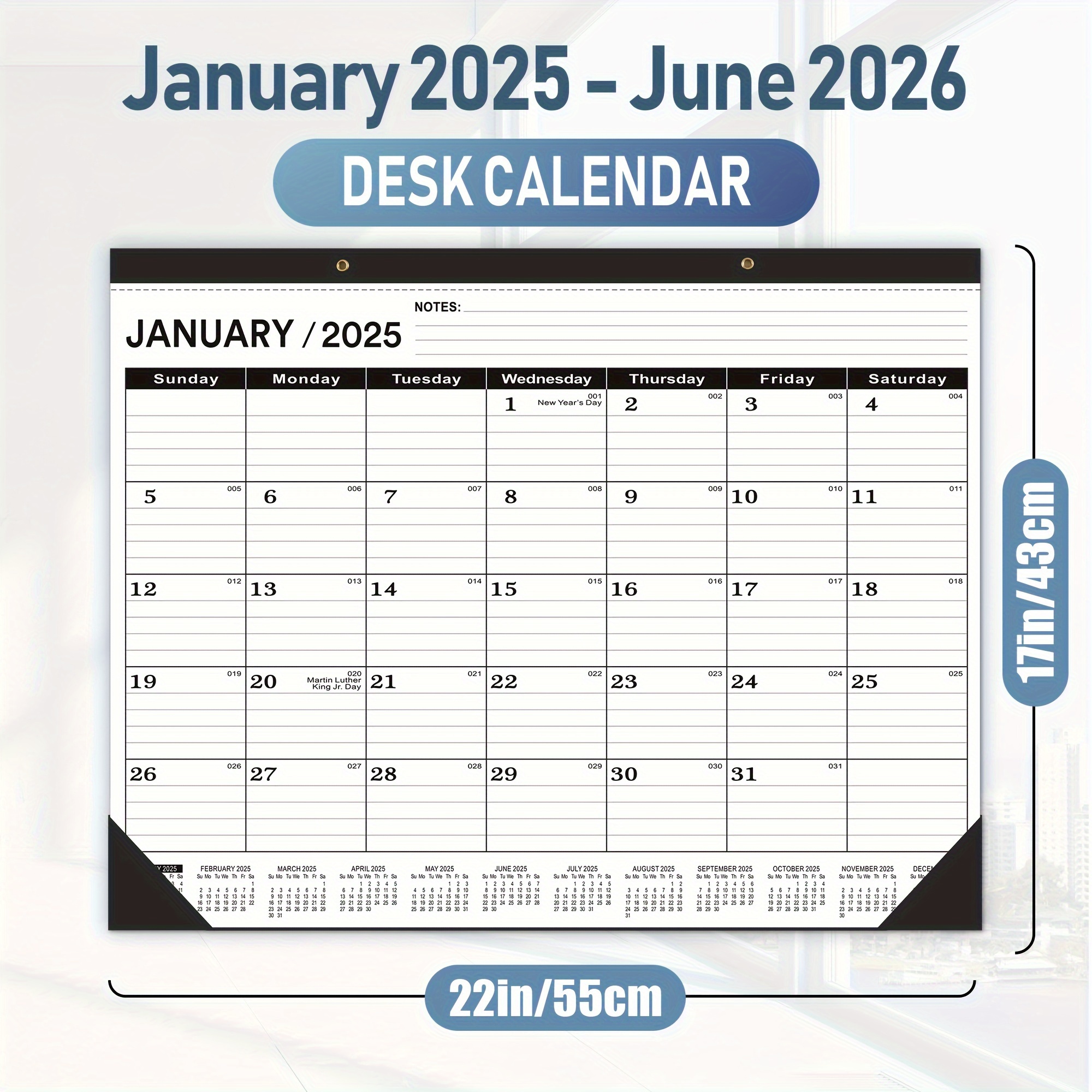 

A Large 18-month Calendar For 2025 To 2026, Featuring A Minimalist And Monthly , Office And Home Use, And An Ideal Gift For Students, Professionals, And Planners.