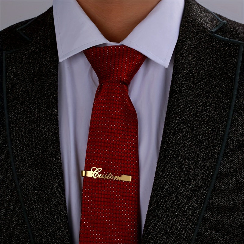 

Custom Engraved Stainless Steel Tie Clip For Men - Personalized Name, Weddings & Formal Events