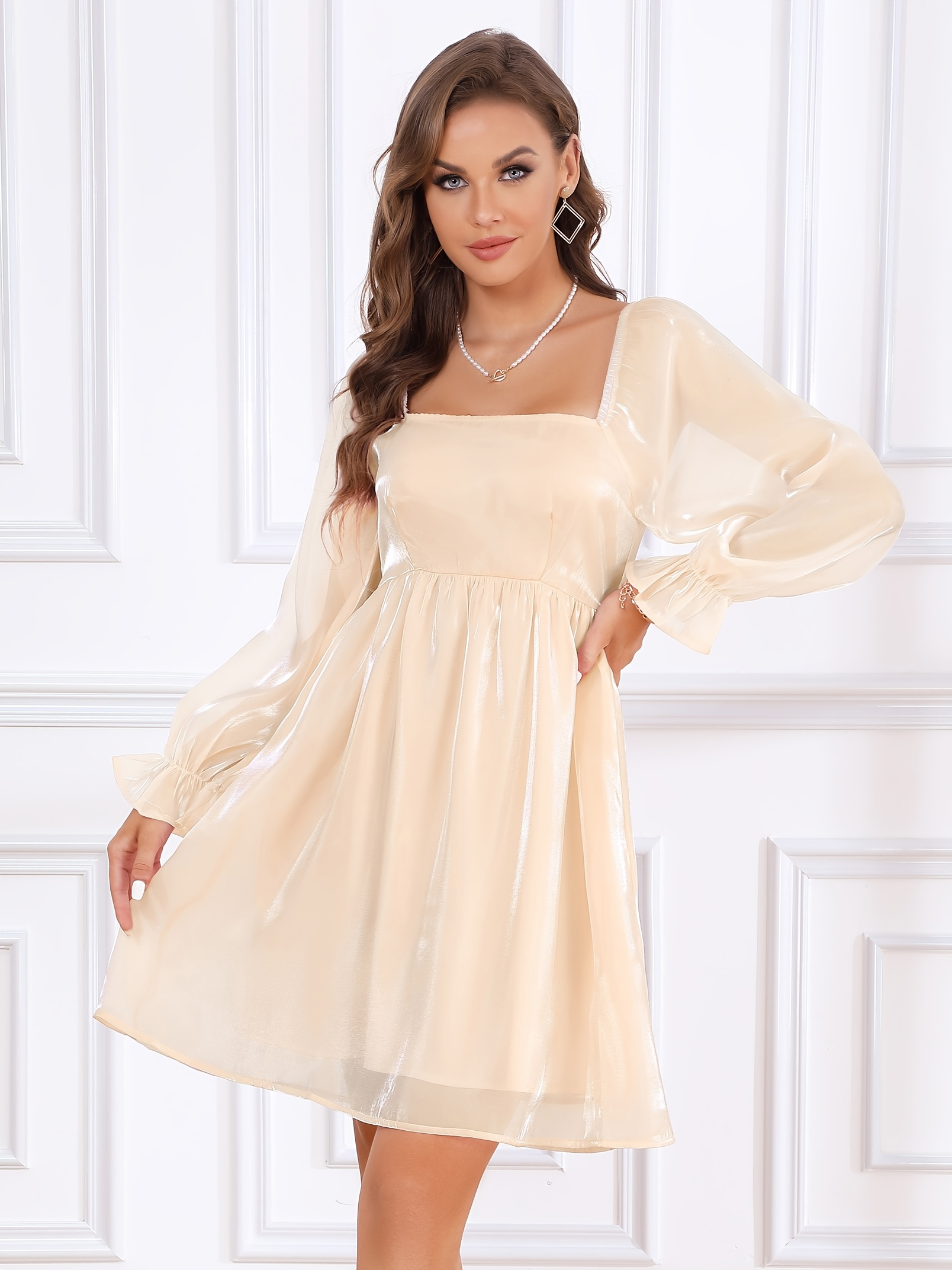 black formal midi dress Zapakasa Women Black Mermaid Midi Semi-Formal Dress Short Sleeves Keyhole  Round Neck Black Tie Dress